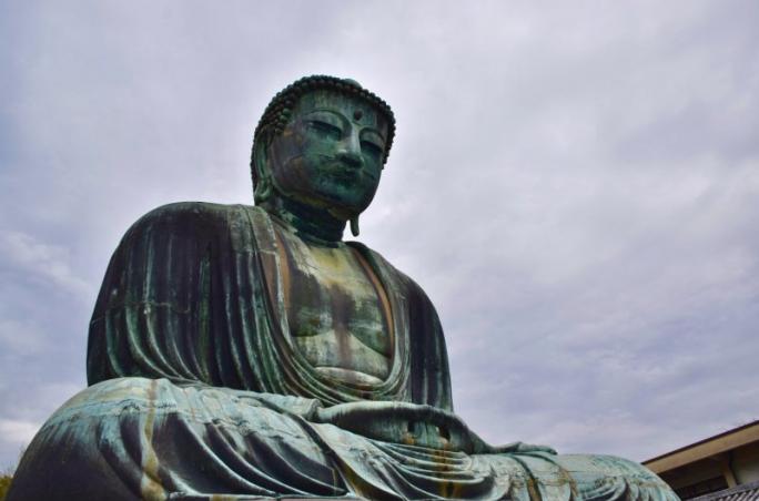 The Daibutsu survived the tsunami that swept away the temple in which the Buddha once resided